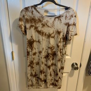 Tie dye t-shirt dress